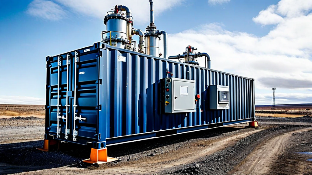 Modular containerized DLE unit at field deployment site